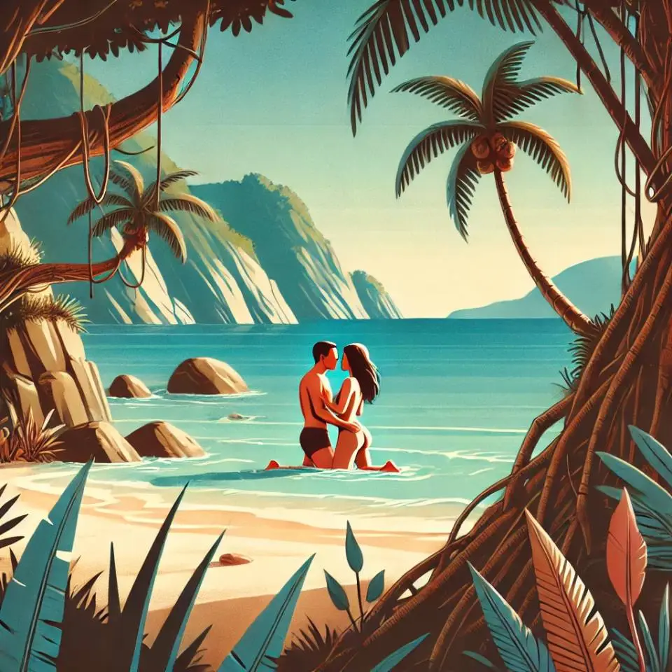 An-erotic-cartoon-about-being-stuck-on-a-deserted-island